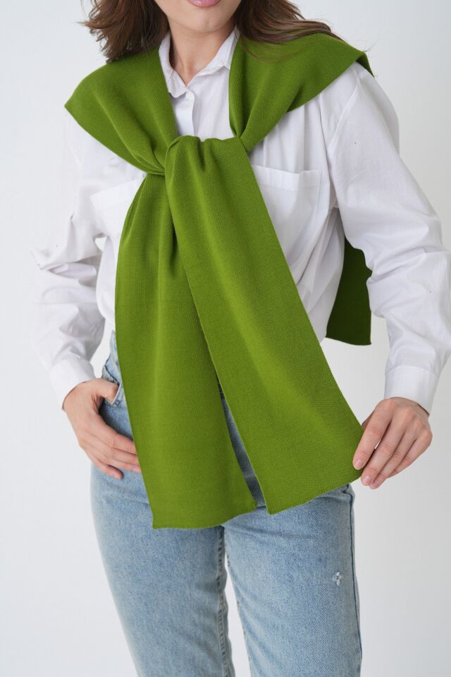 Kadın Triko Omuz Şalı - Yumuşak Akrilik Rahat -MG007